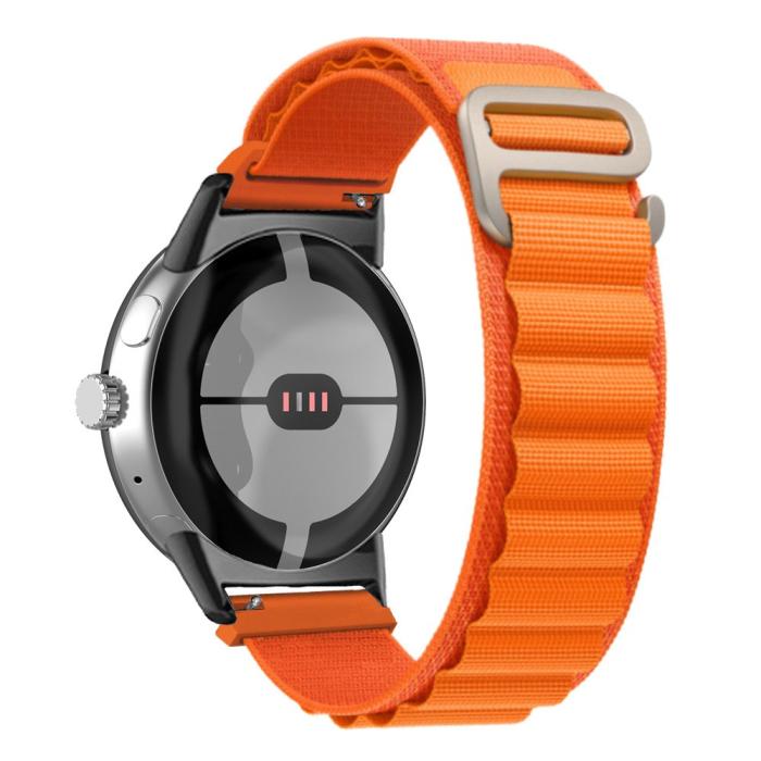 Bild 2,  Google Pixel Watch / Watch 2 Armband Nylon Pro Orange
