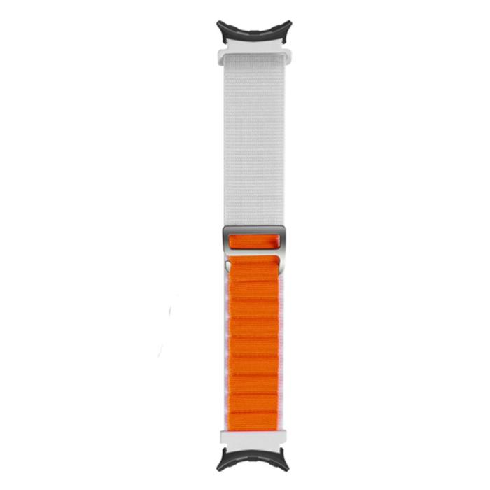 Bild 2,  Google Pixel Watch / Watch 2 Armband Nylon Pro Vit/Orange
