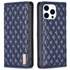  iPhone 16 Pro Fodral Diamond Flip L&auml;der M&ouml;rk Bl&aring;