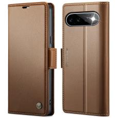 CASEME CASEME Google Pixel 11 / 11 Pro Fodral RFID L&auml;der Brun