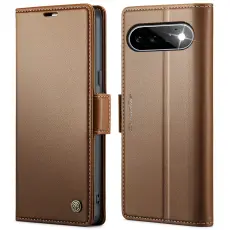 CASEME CASEME Google Pixel 11 / 11 Pro Fodral RFID L&auml;der Brun