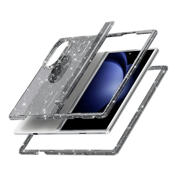 Bild 4,  Samsung Galaxy Z Fold 8 Skal Glitter TPU Svart