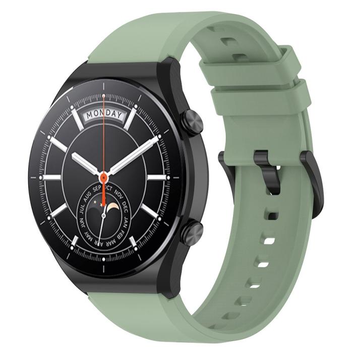 Bild 2,  Silikon Armband Smartwatch (22 mm) Ljus Grön