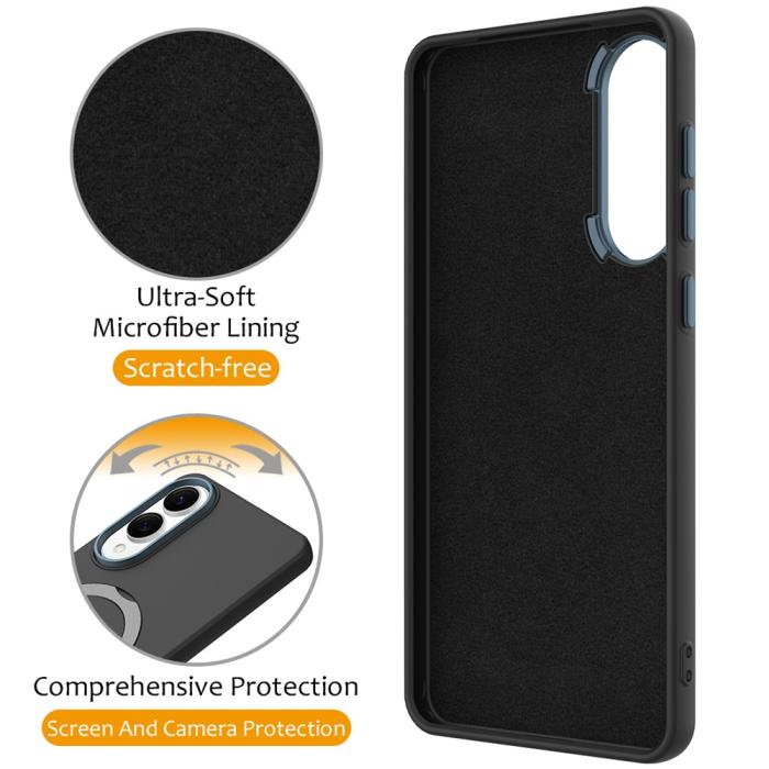 Bild 3,  Samsung Galaxy S25 Edge Skal MagSafe Kickstand Hybrid Svart