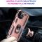  iPhone 14 Pro Skal Hybrid Armor Ring Roséguld