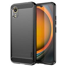 MOFI MOFI Samsung Galaxy Xcover 7 Skal Borstad St&aring;l Textur Svart
