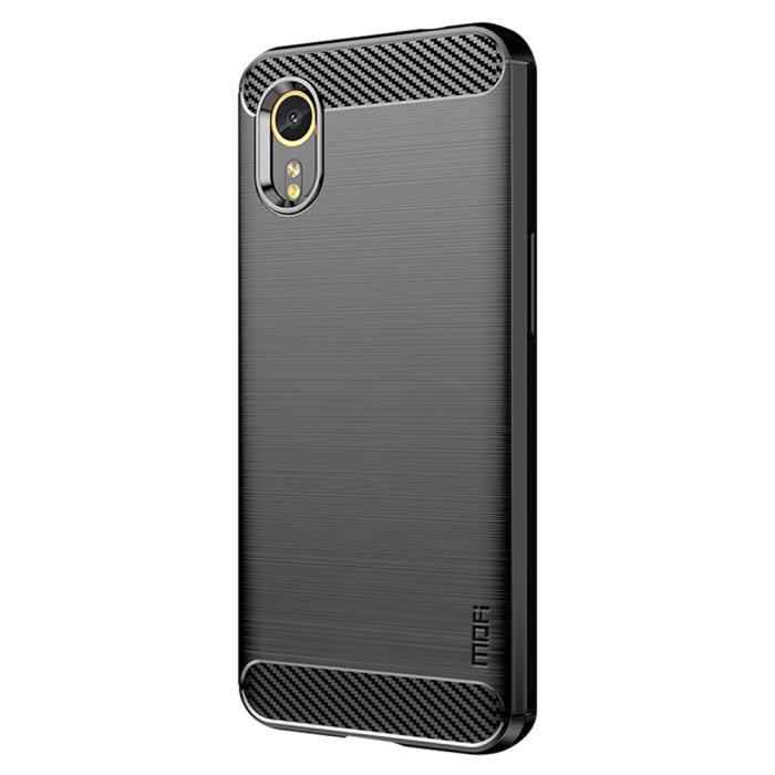 Bild 2, MOFI MOFI Samsung Galaxy Xcover 7 Skal Borstad Stål Textur Svart