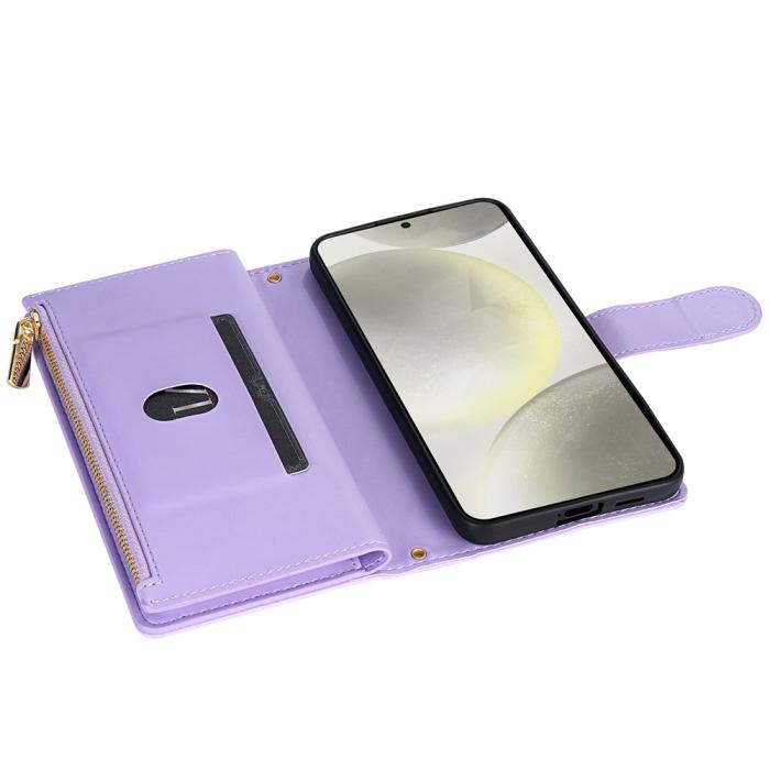 Bild 4,  Samsung Galaxy S26 Ultra Fodral Rhombus Läder Lila