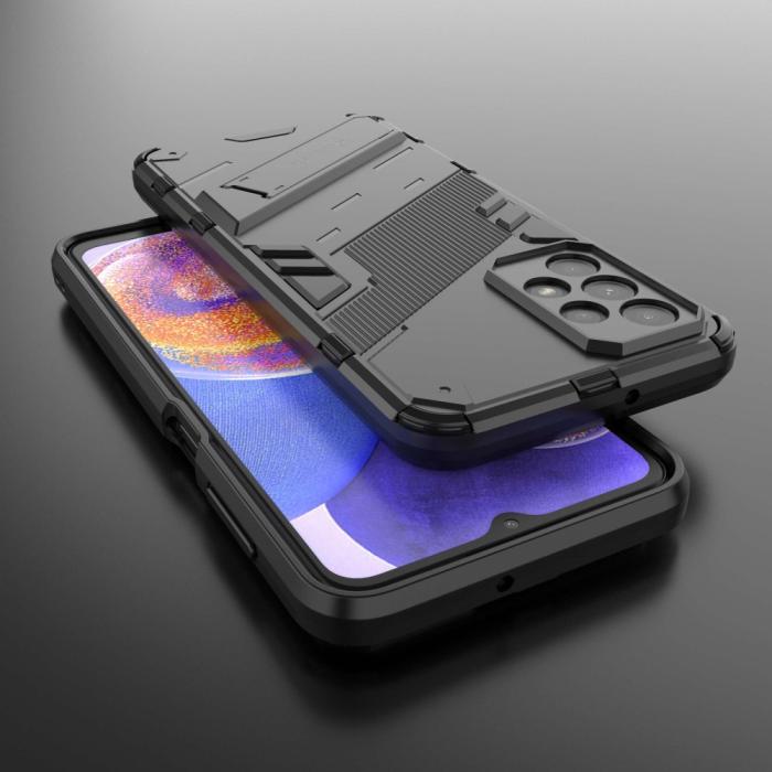 Bild 6,  Samsung Galaxy A23 5G Skal Shockproof Hybrid Kickstand Svart