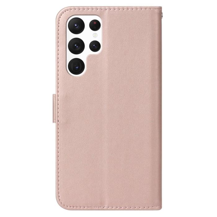 Bild 6,  Samsung Galaxy S23 Ultra Fodral Solid Läder Roséguld