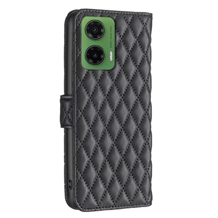 Bild 6,  Motorola Moto G35 5G Fodral Diamond Läder Svart
