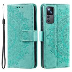  Xiaomi 12T / 12T Pro Fodral Mandala L&auml;der Gr&ouml;n