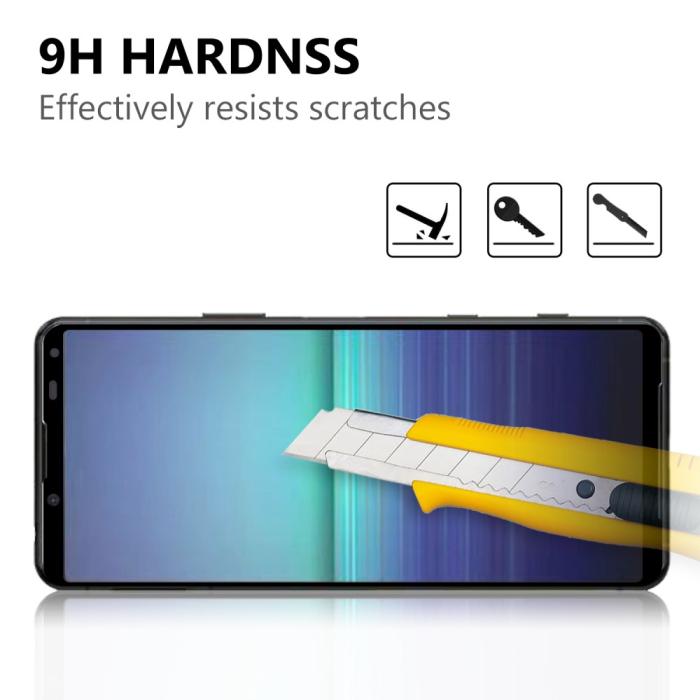 Bild 3,  Sony Xperia 5 II - Heltäckande Skärmskydd I Härdat Glas