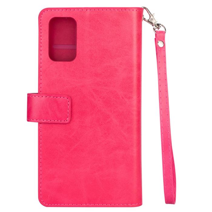 Bild 3,  Samsung Galaxy A72 - Multifunktionellt Läder Fodral - Rosa