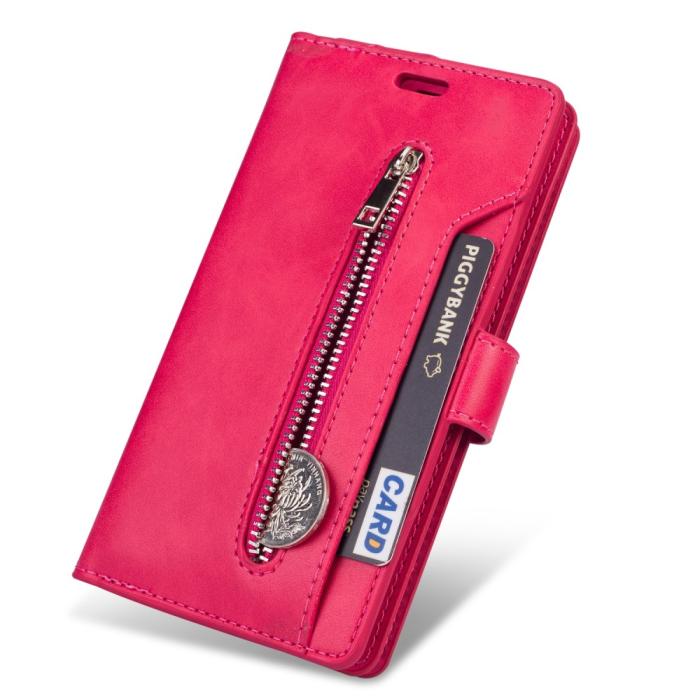 Bild 4,  Samsung Galaxy A72 - Multifunktionellt Läder Fodral - Rosa