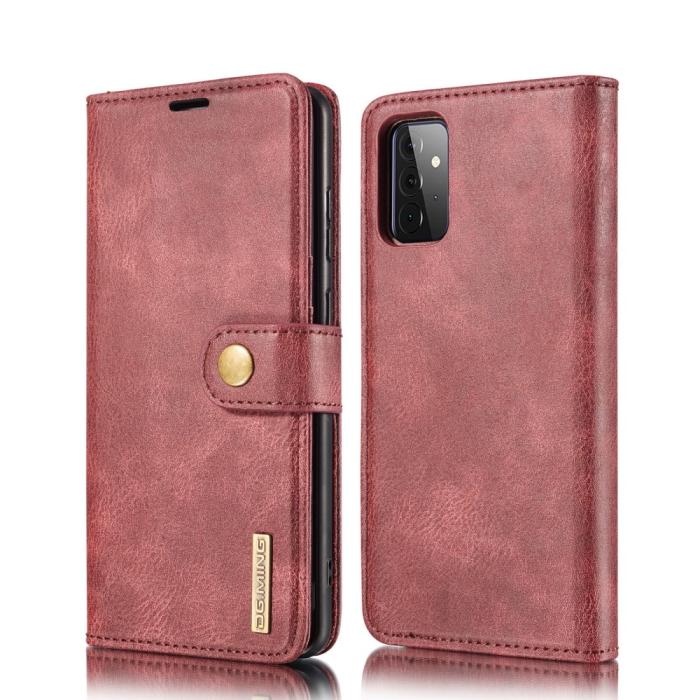 Bild 2, DG.MING Samsung Galaxy A72 - DG.MING 2in1 Magnet Fodral - Vinröd