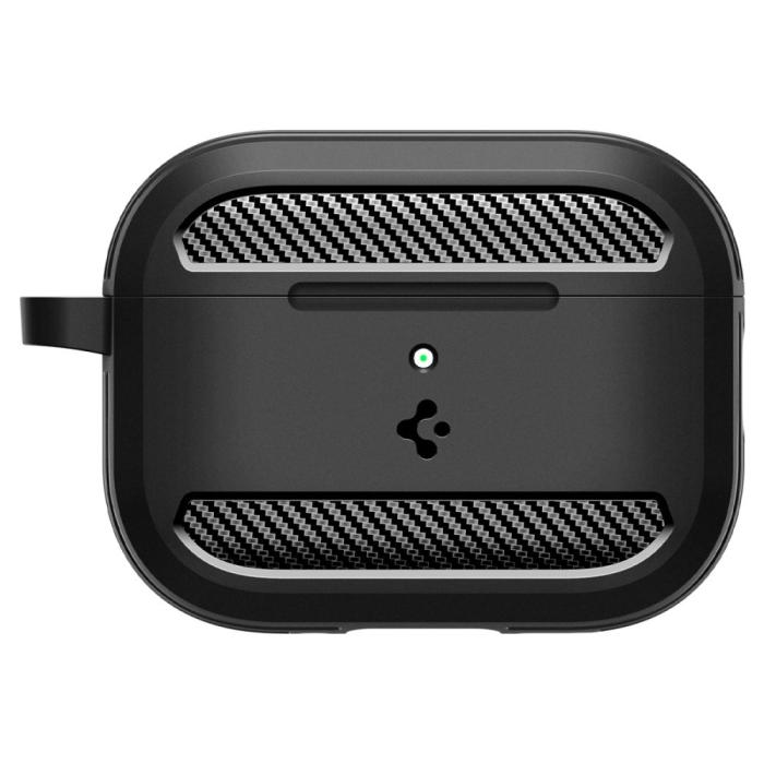 Bild 2, Spigen Spigen AirPods Pro 3 Skal Rugged Armor Matt Svart