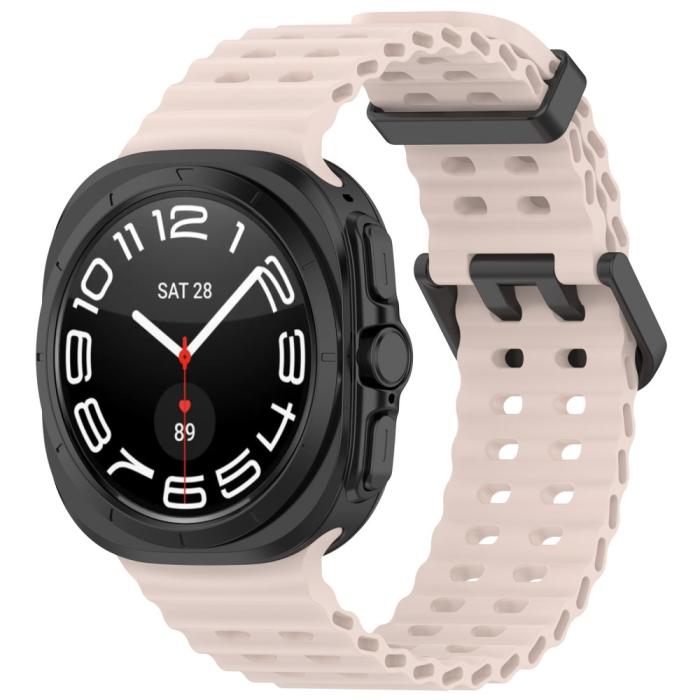 Bild 4,  Galaxy Watch Ultra (2025) / 47 mm Armband Wave Design Rosa