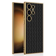 GKK GKK Galaxy S24 Ultra Skal V&auml;vd Hybrid L&auml;der Svart