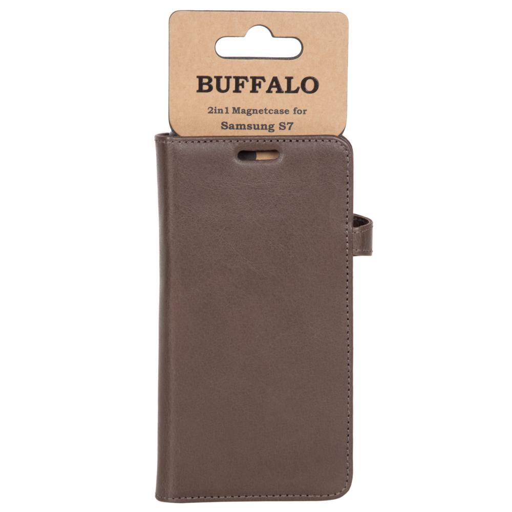 Buffalo Buffalo Samsung Galaxy S7 Fodral 2in1 Äkta Läder Brun