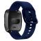  Silikon Armband Fitbit Versa/Versa 2 - Mörk Blå