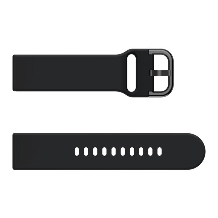 Bild 4,  Silikon Armband Fitbit Versa/Versa 2 - Svart