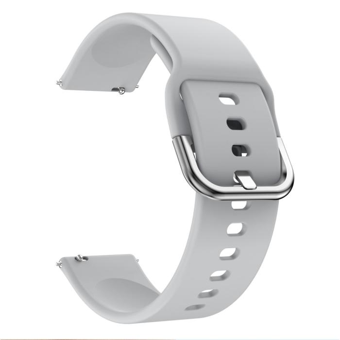 Bild 3,  Silikon Armband Fitbit Versa/Versa 2 - Grå