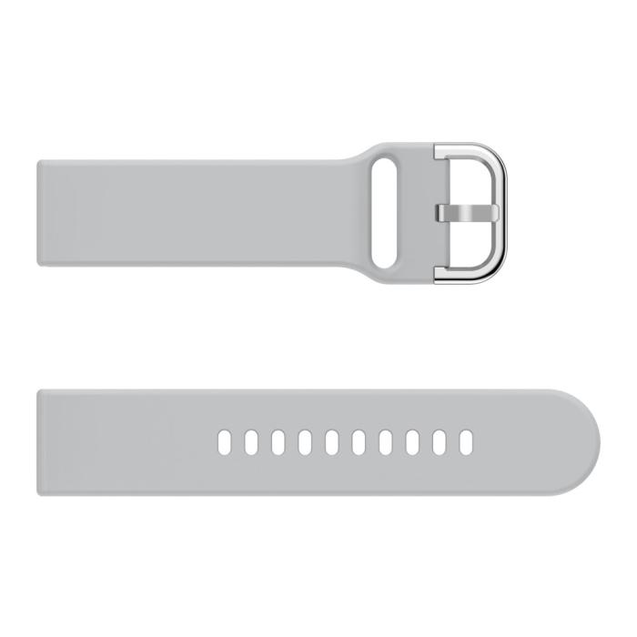 Bild 4,  Silikon Armband Fitbit Versa/Versa 2 - Grå