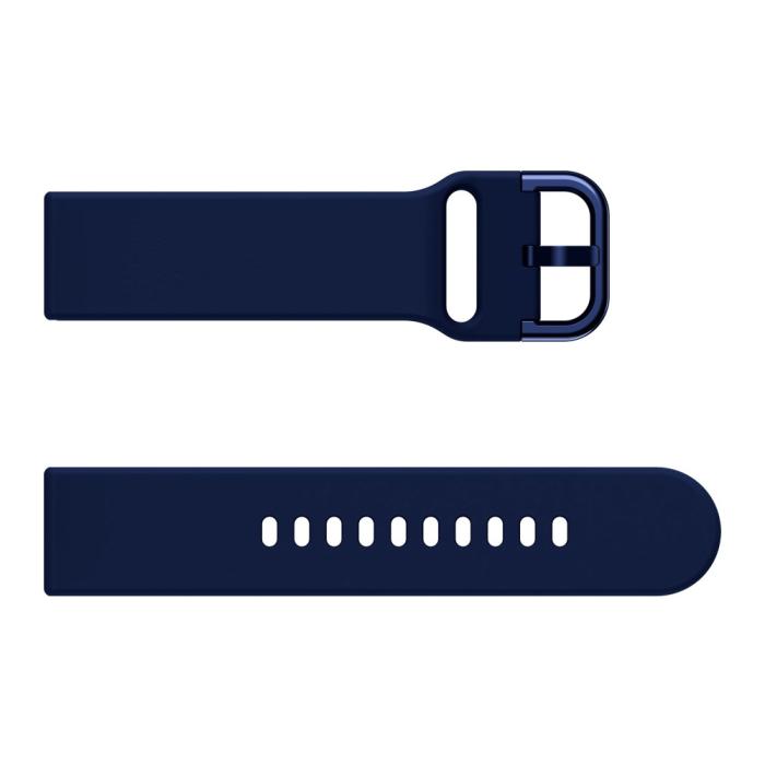 Bild 4,  Silikon Armband Fitbit Versa/Versa 2 - Mörk Blå