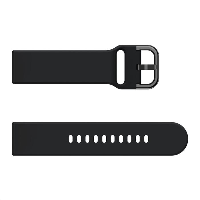 Bild 4,  Silikon Armband Smartwatch - Svart (22 mm)