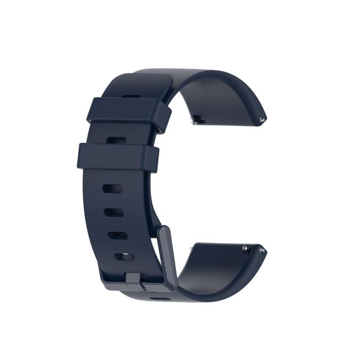 Bild 3,  Silikon Armband Fitbit Versa 2/Versa Lite - Mörk Blå