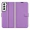  Samsung Galaxy S22 Fodral Litchi Textur Lila