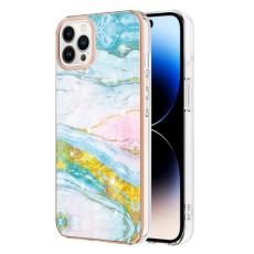  iPhone 14 Pro Skal Marmor Electroplate TPU