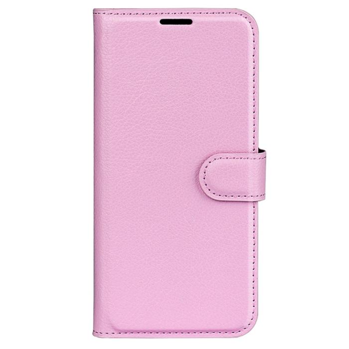 Bild 5,  Google Pixel 8A Litchi Läder Fodral Ljus Rosa