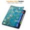  iPad Air 13 2026-2024 Tri-Fold Fodral Pennhållare Peach Blossom