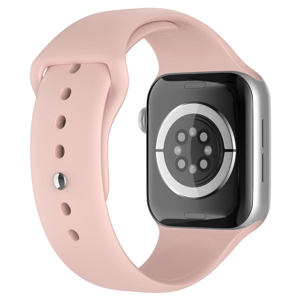 ColorPop Apple Watch 42/44/45/46/49 mm Silikon Armband (S/M) Sand Pink