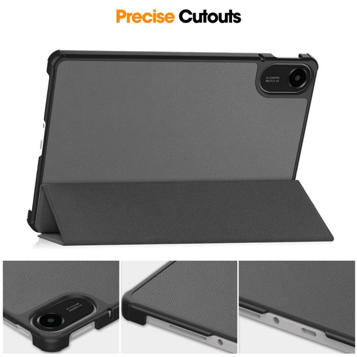 Bild 6,  Xiaomi Redmi Pad 2 Fodral Tri-Fold Grå