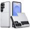  Samsung Galaxy S26 Ultra Skal Hybrid Med Kortfack Silver