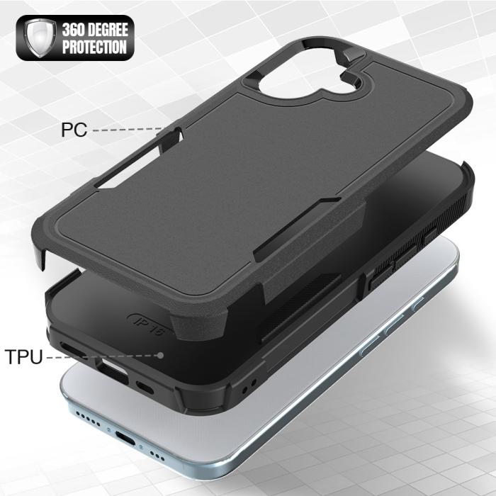 Bild 2,  iPhone 16 Skal Extreme Shockproof Hybrid Svart