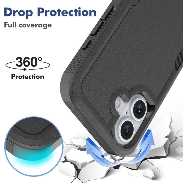 Bild 3,  iPhone 16 Skal Extreme Shockproof Hybrid Svart