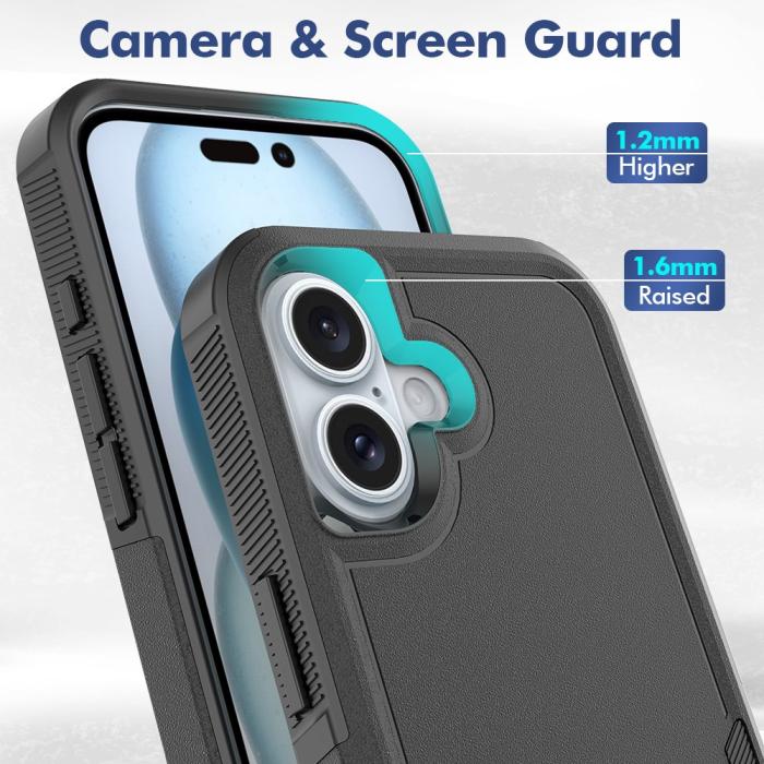 Bild 4,  iPhone 16 Skal Extreme Shockproof Hybrid Svart
