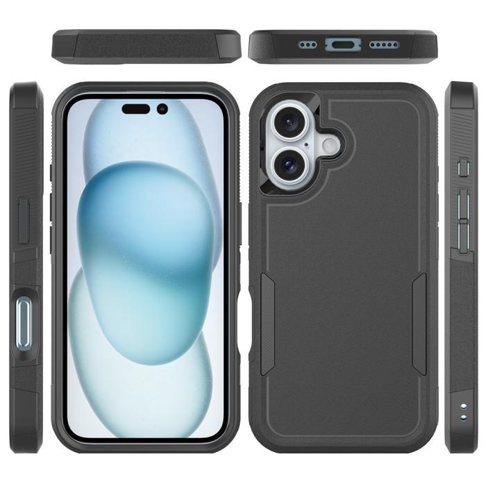 Bild 6,  iPhone 16 Skal Extreme Shockproof Hybrid Svart