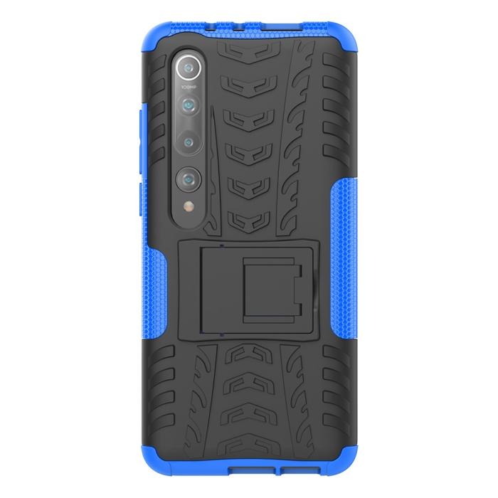 Bild 5,  Xiaomi Mi 10 / 10 Pro - Ultimata Stöttåliga Skalet med Stöd - Blå