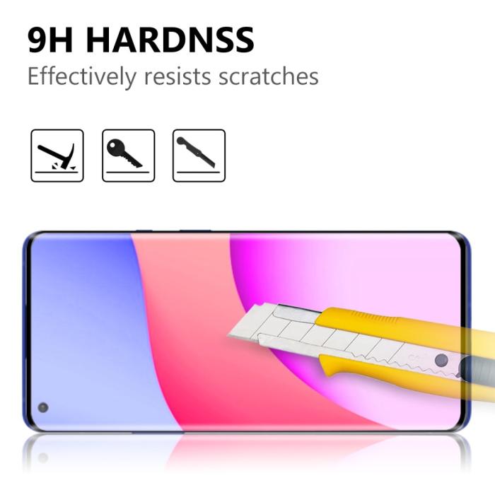 Bild 3,  OnePlus 8 Pro - Premium Heltäckande Skärmskydd