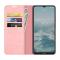  Nokia G10 / G20 Fodral Skin Touch Läder Rosa