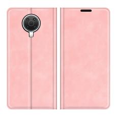  Nokia G10 / G20 Fodral Skin Touch L&auml;der Rosa