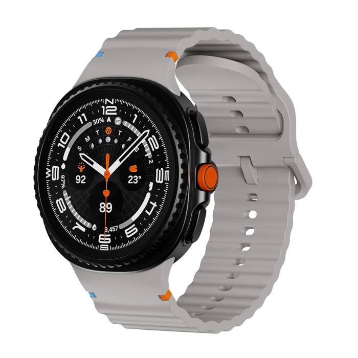 Bild 3, KALEBOL KALEBOL Galaxy Watch 8 46/44/40 mm Armband Wave Grå