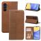  Samsung Galaxy A56 5G/A36 5G Fodral Flip Läder Brun