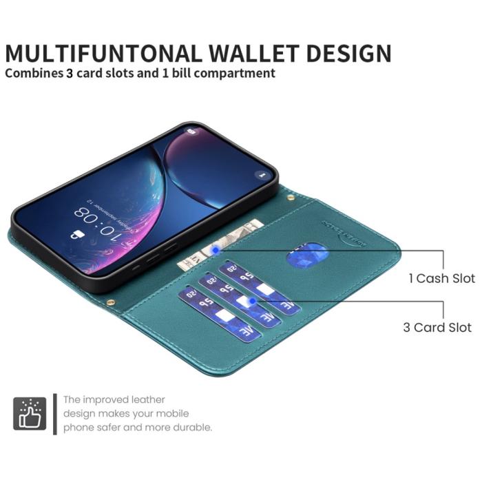 Bild 4,  Samsung Galaxy S25 Ultra Fodral Läder Rutor Grön