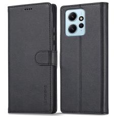 LC.IMEEKE LC.IMEEKE Xiaomi Redmi Note 12 4G Fodral L&auml;der Svart